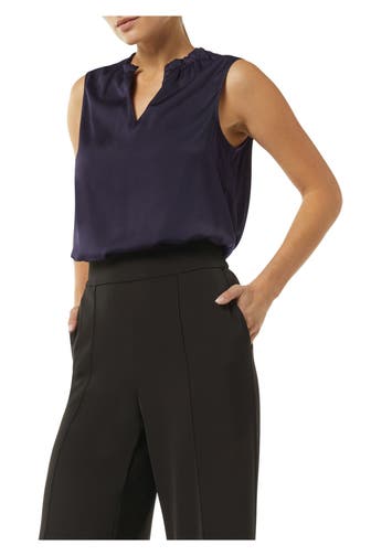 COMMA, Blusentop dunkellila