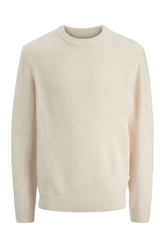 JACK & JONES Strickpullover 'Carl' ecru