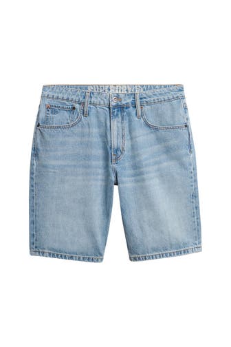 SUPERDRY Jeansshorts blau