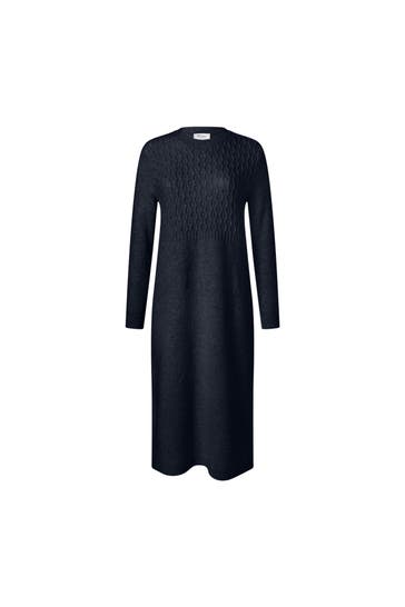 MAERZ MUENCHEN Wollkleid nachtblau