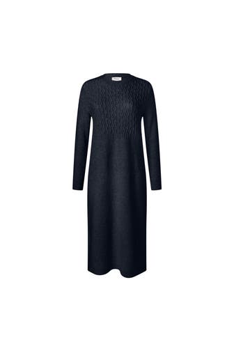 MAERZ MUENCHEN Wollkleid nachtblau