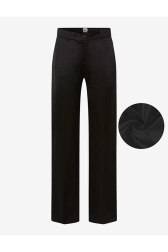 BRAX Satinhose schwarz