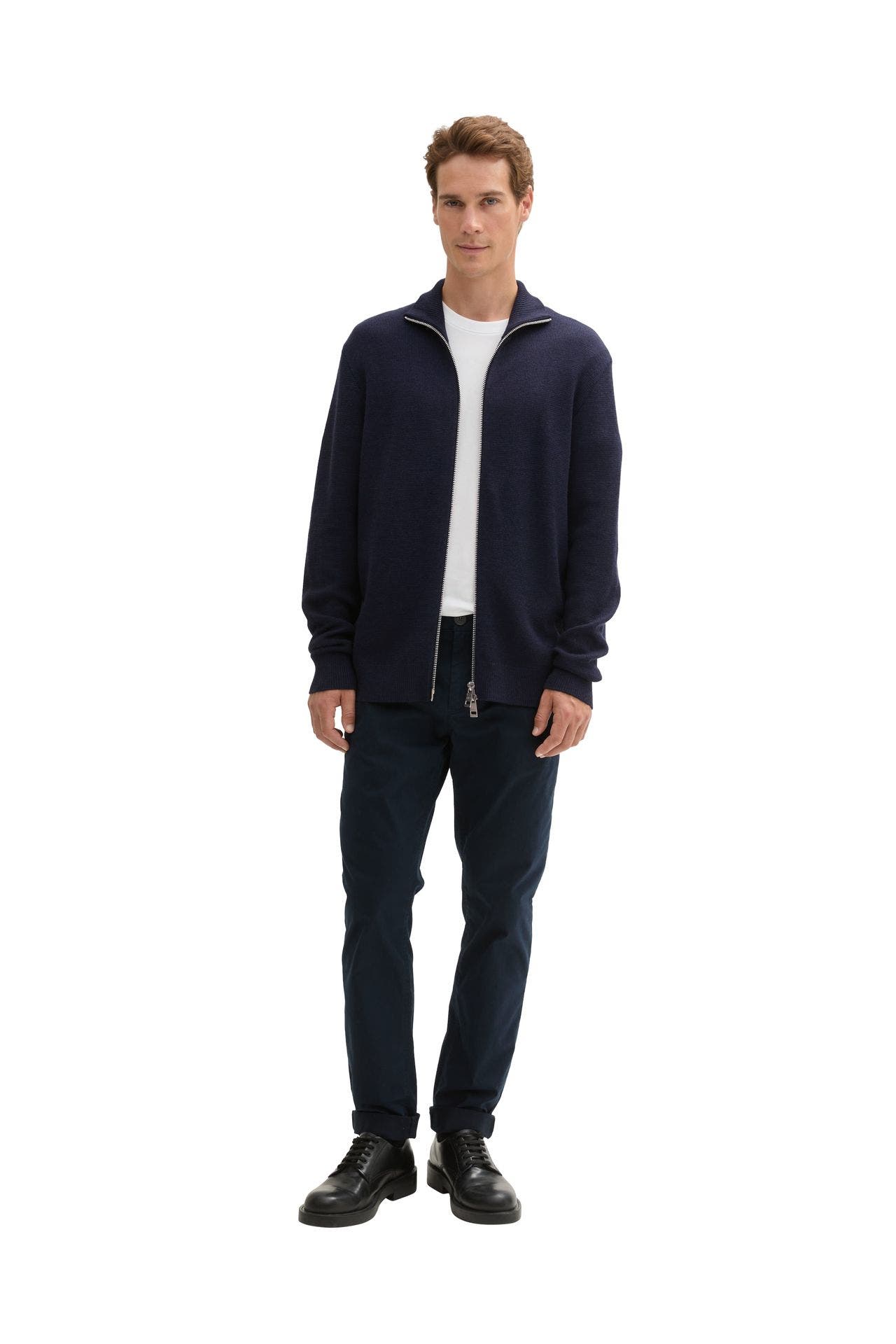 TOM TAILOR Wollmix-Strickjacke navy, Bild 1