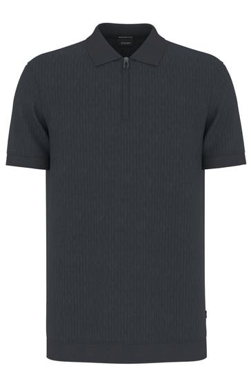 JOOP! Strick-Polo 'Franciscojose' schwarzblau