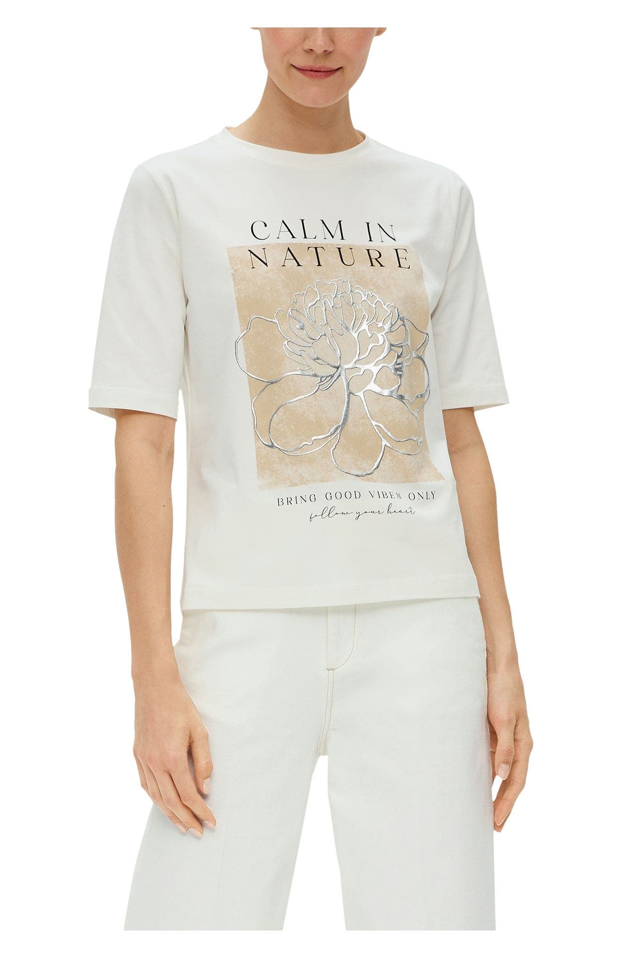 S.OLIVER BLACK LABEL T-Shirt creme, Bild 1