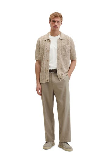 MARC O'POLO Kurzarmhemd beige