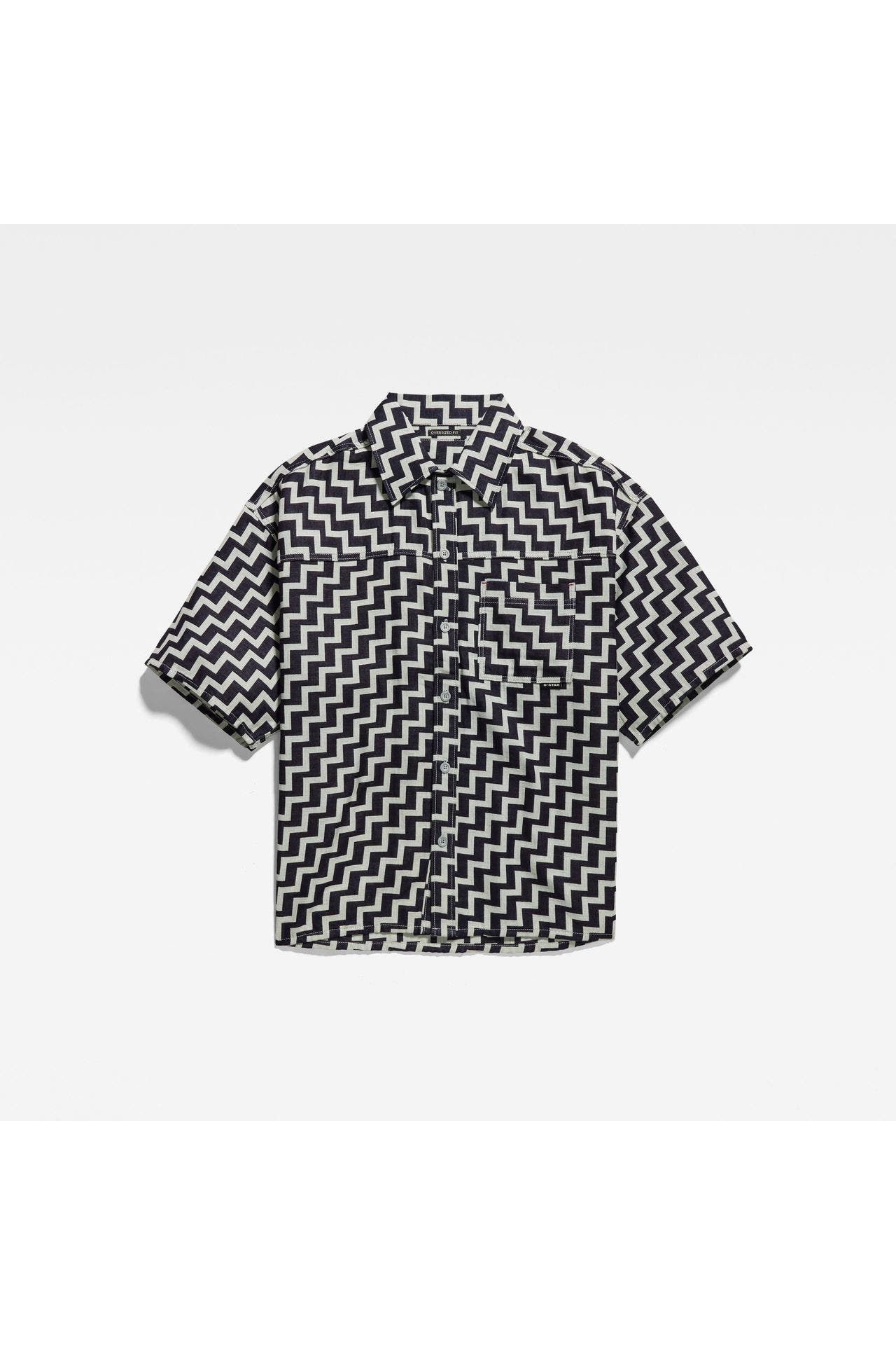 G-STAR Kurzarmhemd gemustert Oversize Fit, Bild 1