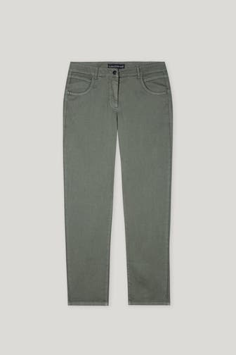 LUISA CERANO Stretch-Jeans graugrün tapered