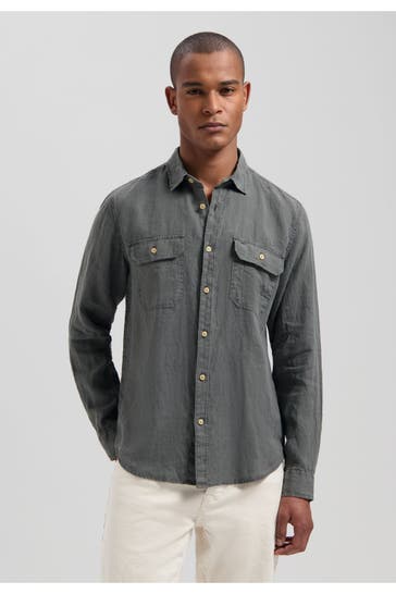 DSTREZZED Leinenhemd 'Samson' Regular Fit