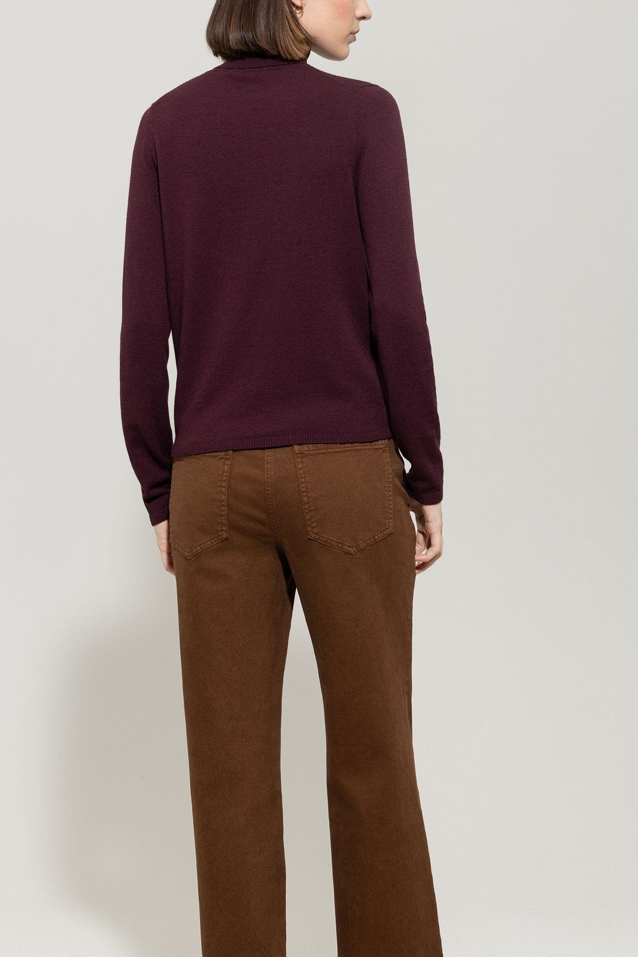 LUISA CERANO Rollkragenpullover burgunder, Bild 1
