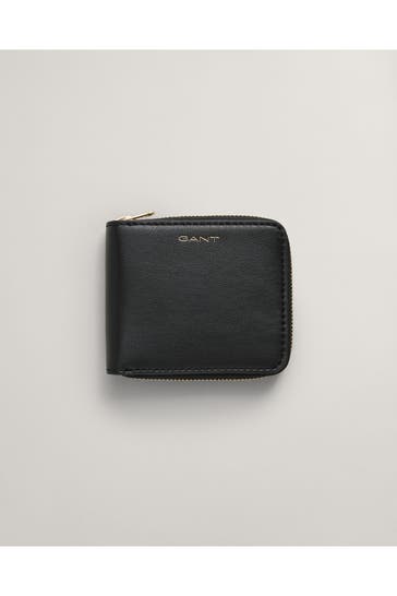 GANT Ledergeldbörse schwarz