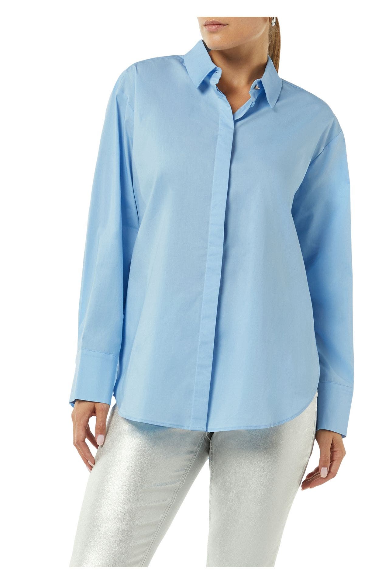 COMMA, Oversize-Bluse hellblau, Bild 1