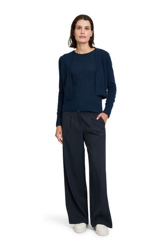BETTY BARCLAY Kaschmir-Cardigan dunkelblau