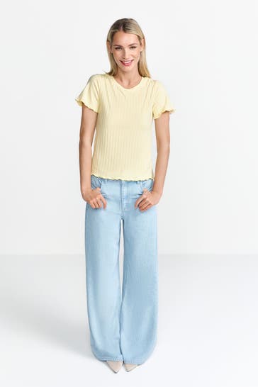 RICH & ROYAL T-Shirt hellgelb