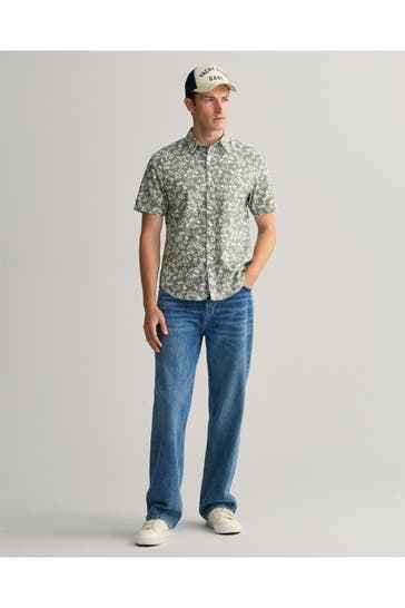 GANT Kurzarmhemd floral Regular Fit