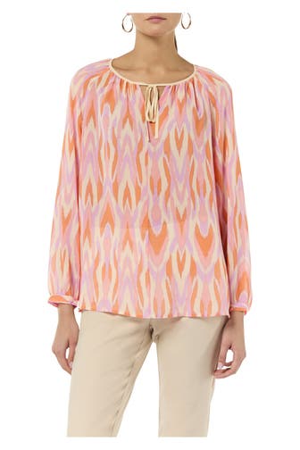 COMMA, Casual-Bluse gemustert