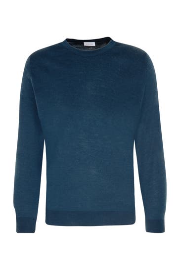 SEIDENSTICKER Pullover Uni Türkis
