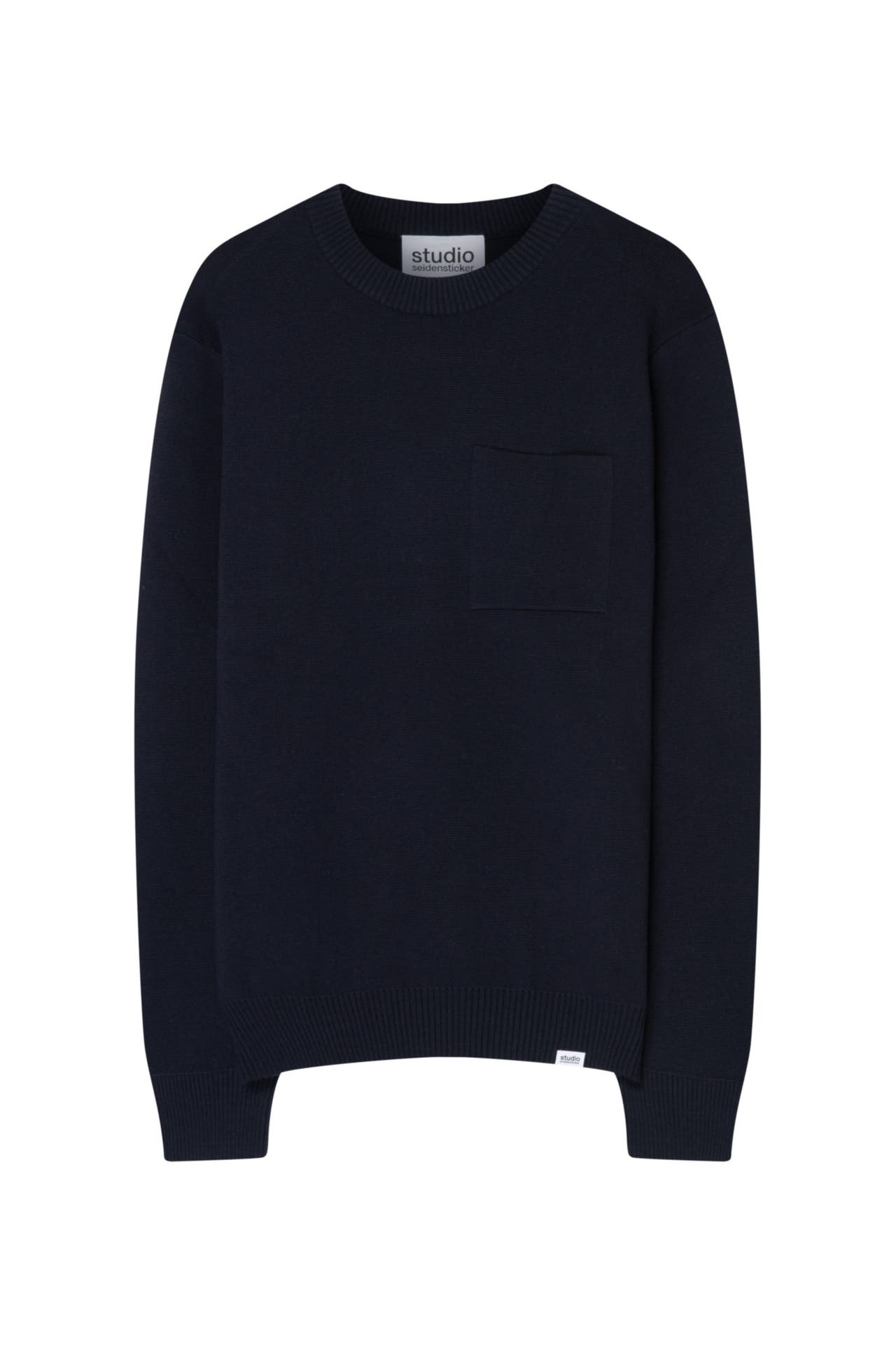 SEIDENSTICKER Pullover Uni Dunkelblau, Bild 1