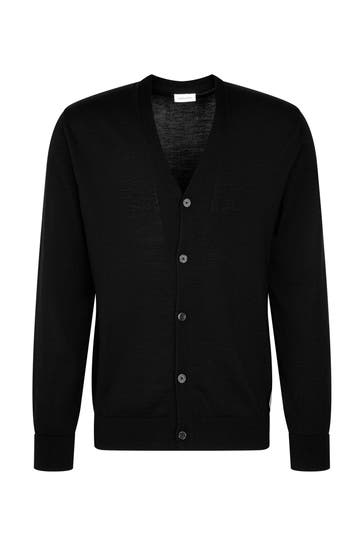 SEIDENSTICKER Strickjacke Uni Schwarz