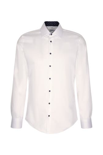 SEIDENSTICKER Business-Hemd Uni Weiß Slim Fit