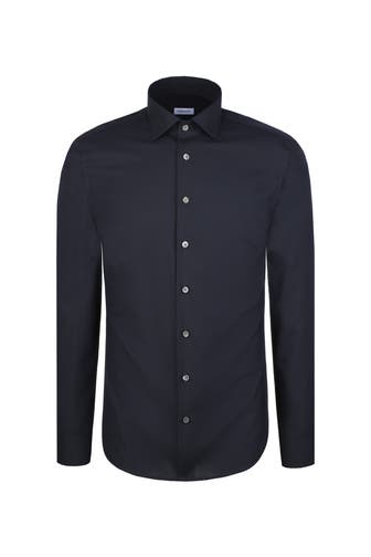 SEIDENSTICKER Business-Hemd Uni Dunkelblau Slim Fit