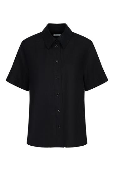 SEIDENSTICKER Business-Bluse Uni Schwarz