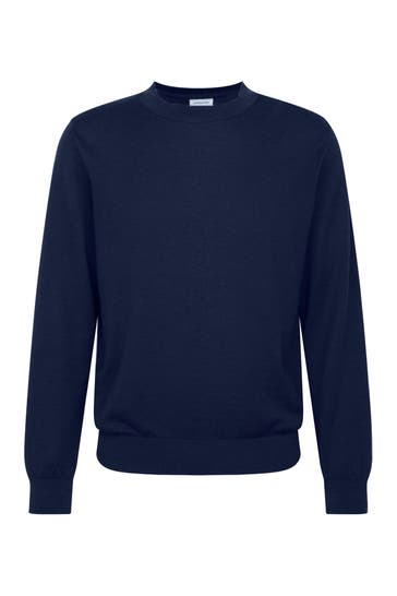SEIDENSTICKER Pullover Uni Dunkelblau