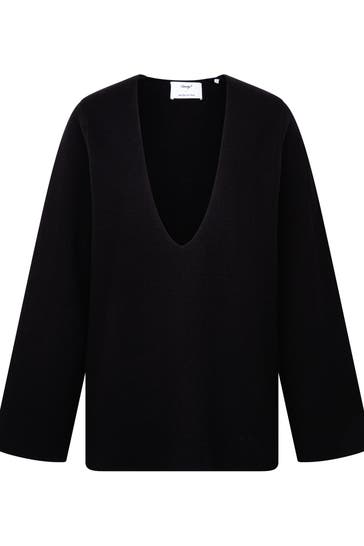 SEIDENSTICKER Pullover Uni Schwarz