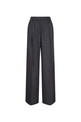 SEIDENSTICKER Business-Hose Flanell Grau Straight