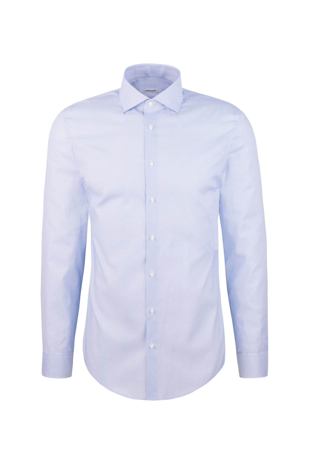 SEIDENSTICKER Business-Hemd Druck Mittelblau Regular Fit, Bild 1