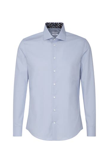 SEIDENSTICKER - Business-Hemd Uni Hellblau Slim Fit