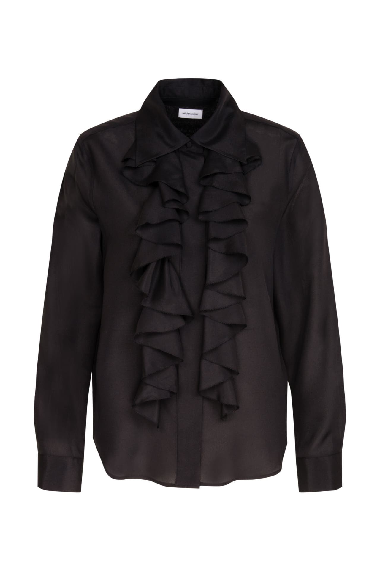 SEIDENSTICKER Business-Bluse Uni Schwarz, Bild 1
