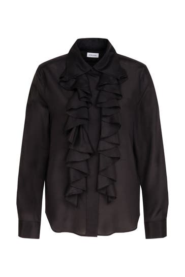 SEIDENSTICKER Business-Bluse Uni Schwarz