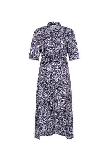 SEIDENSTICKER Casual-Kleid Druck Dunkelblau