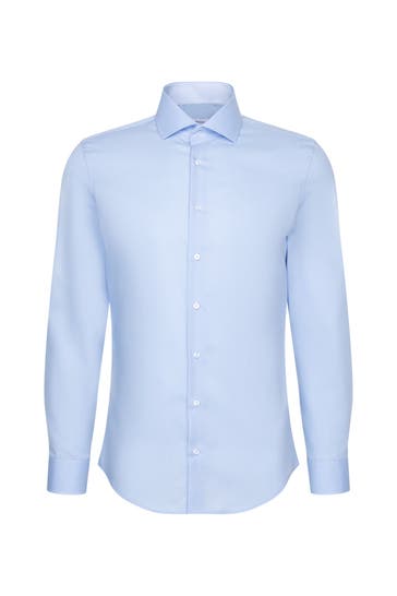 SEIDENSTICKER Business-Hemd Uni Hellblau Slim Fit
