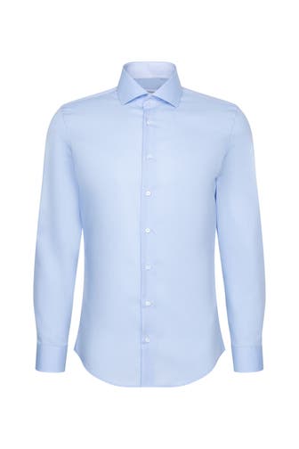 SEIDENSTICKER Business-Hemd Uni Hellblau Slim Fit