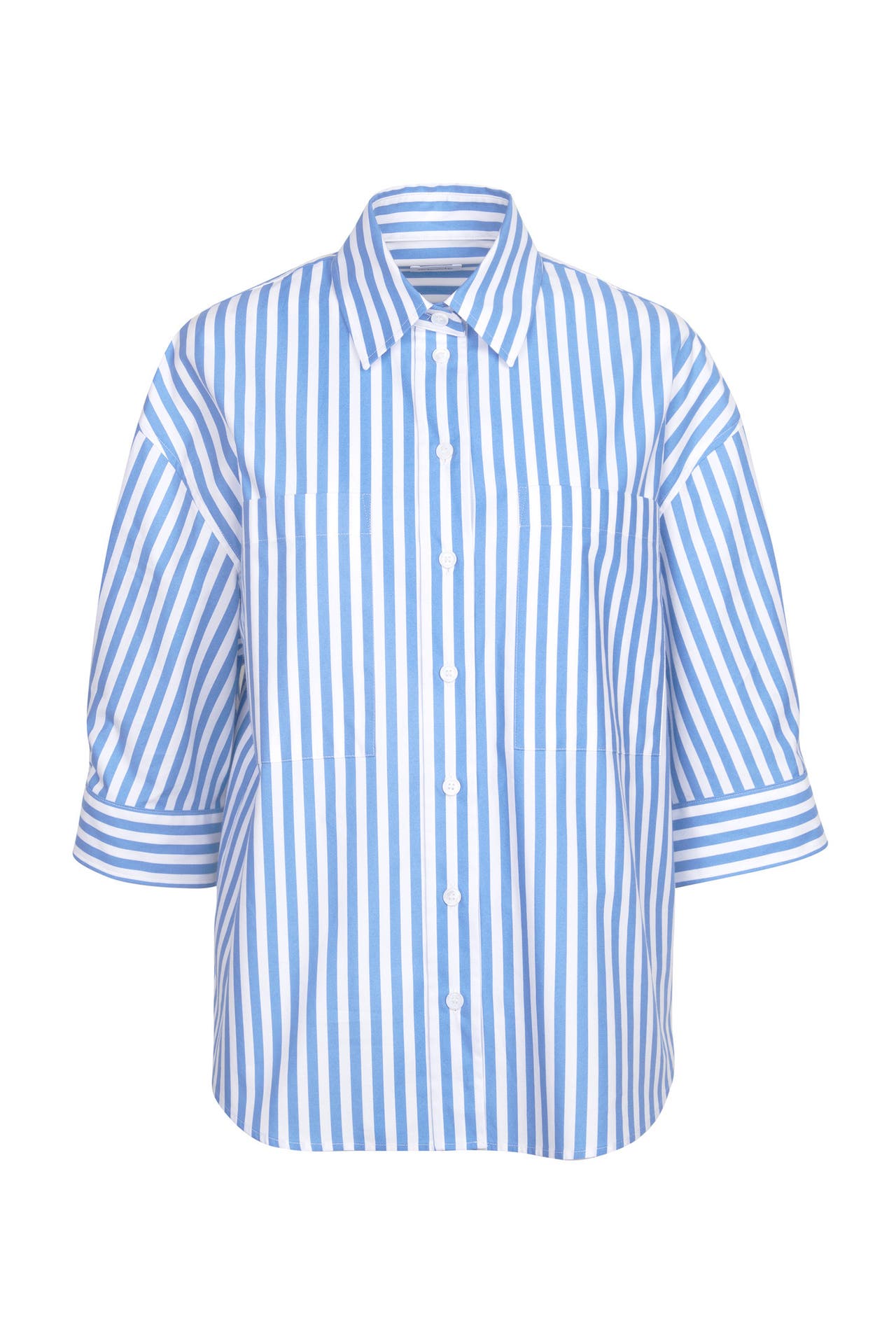 SEIDENSTICKER Business-Bluse Streifen Hellblau, Bild 1