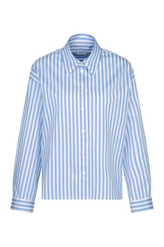 SEIDENSTICKER Business-Bluse Gestreift Hellblau