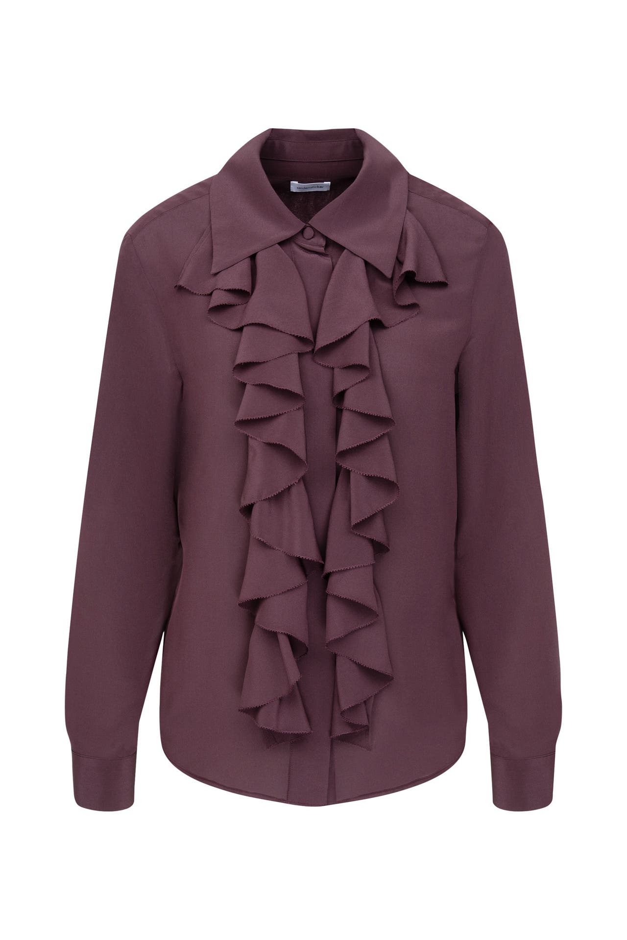 SEIDENSTICKER Business-Bluse Uni Rot, Bild 1