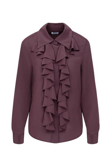 SEIDENSTICKER Business-Bluse Uni Rot