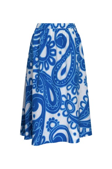 SEIDENSTICKER Minirock Paisley Mittelblau