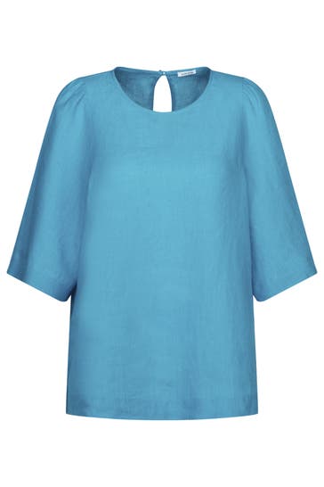 SEIDENSTICKER Business-Bluse Uni Türkis