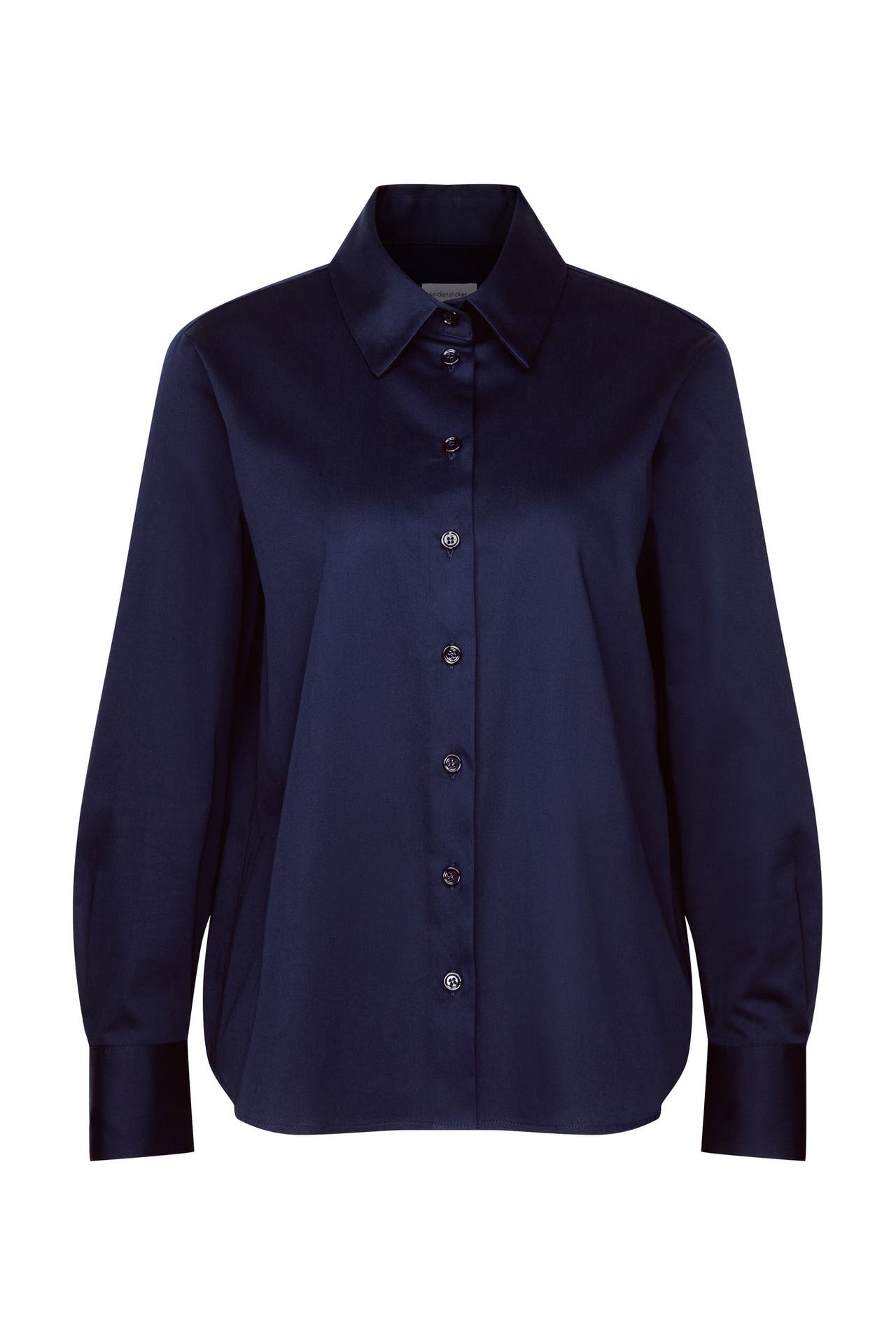 SEIDENSTICKER Business-Bluse Uni Dunkelblau, Bild 1