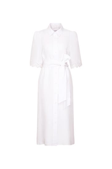 SEIDENSTICKER Casual-Kleid Uni Weiß