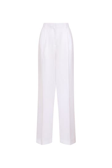 SEIDENSTICKER Business-Hose Uni Weiß Straight