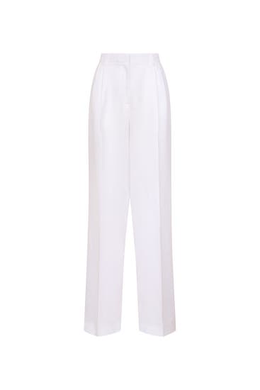 SEIDENSTICKER - Business-Hose Uni Weiß Straight