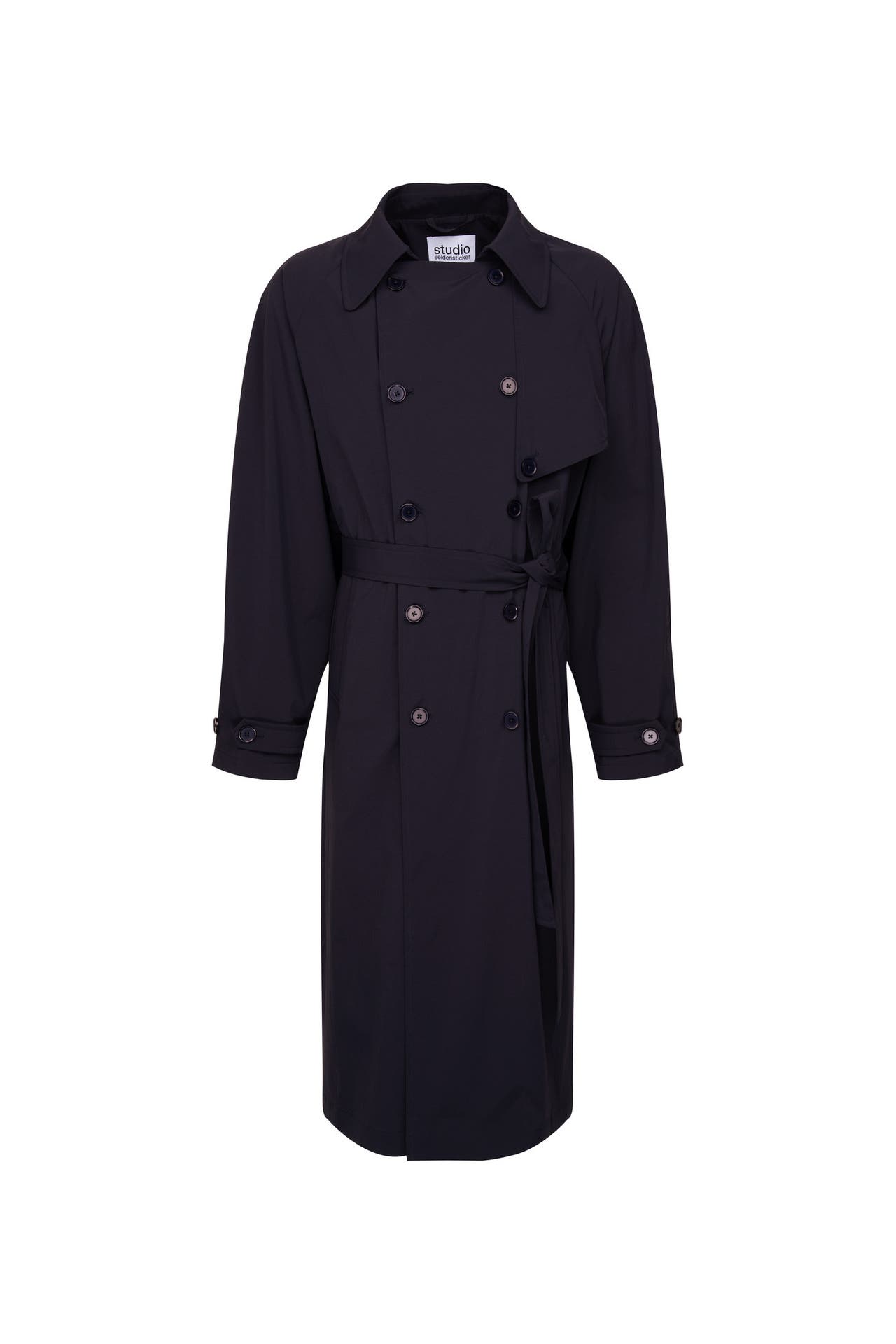 SEIDENSTICKER Wollmantel Uni Dunkelblau, Bild 1