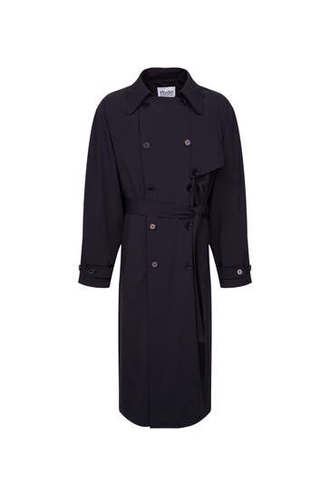 SEIDENSTICKER Wollmantel Uni Dunkelblau