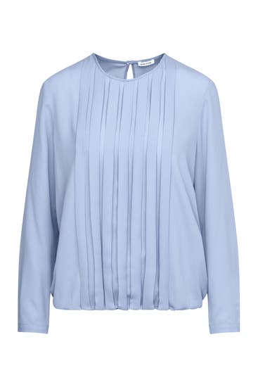 SEIDENSTICKER - Business-Bluse Uni Hellblau