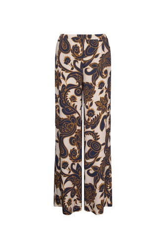 SEIDENSTICKER Business-Hose Paisley Mittelblau Straight